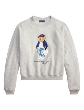 Bear Print Crewneck Sweatshirt
