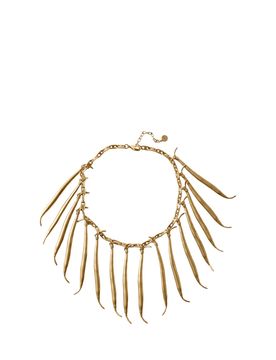 Bean Charm Necklace with Adjustable Chain
