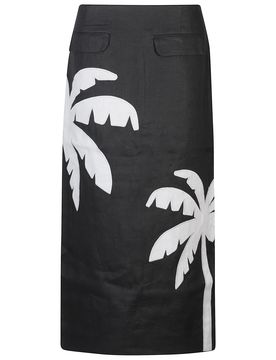 Elegant Tree Skirt with Patch Pockets and Invisible Zip