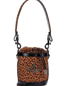 Animal-print Orb Shoulder Bag