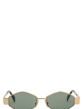 Geometric Design Metal Sunglasses - 13.5 cm Temples