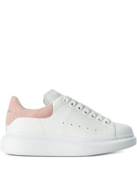 ALEXANDER Crystal-embellished Leather Exaggerated-sole Sneakers