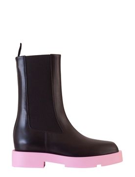 Color-Block Round Boot for Women