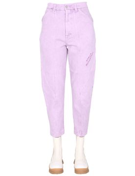 Cropped Denim Pants