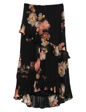 Hypnotic Asymmetric Midi Skirt