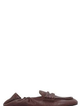 Miu Miu Ruches Round Toe Loafers