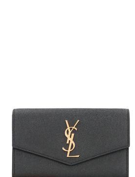 UPTOWN CHAIN WALLET in GRAIN de POUDRE EMBOSSED LEATHER