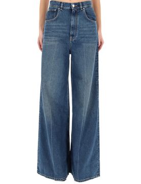 High-Rise Straight Leg Denim Jeans