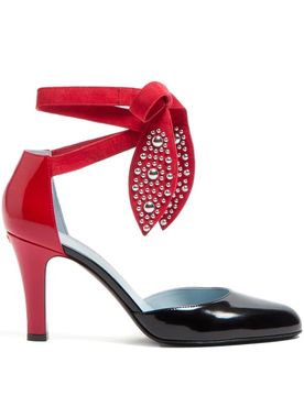 Two-tone Leather Foliefoliage Pumps