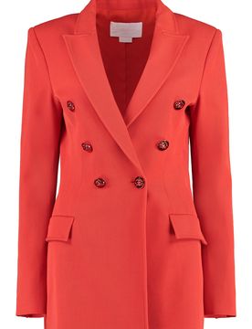 GENNY Double-breasted Wool Blazer