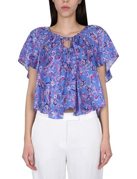 Lace-Up Front Mini Top