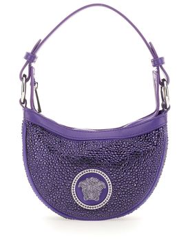 Crystal Repeat Mini Hobo Bag for Women