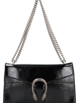 Mini Flap Handbag with Push-Lock Closure