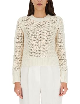 Open-knit Long-sleeve Jumper