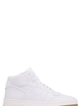 Sl/80 Mid-Top Sneakers in Smooth and Grained Leather
