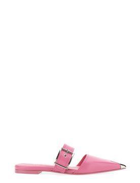 Pointed Leather Mules