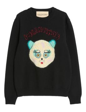 Men's Sweater Knit with Cat Design