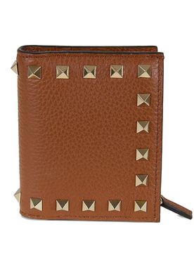 Mini French Wallet Rockstud Accents