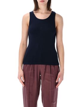 CASSANDRE Tank Top in Ribbed Cotton Jersey