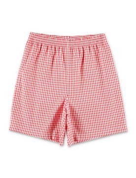 Mini Vichy Check Denim Shorts for Boys