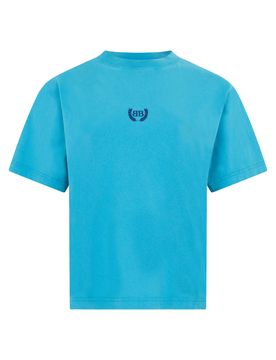 Mini Cotton T-shirt with Embroidered Logo
