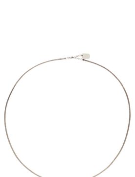 Long Herringbone Chain Necklace