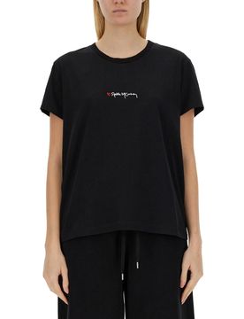 T-SHIRT in JERSEY di COTONE CON LOGO