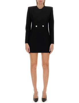 Hourglass Grain-de-poudre Minidress