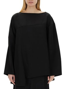 JIL SANDER Asymmetrical Viscose Top