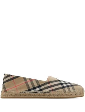 Men's Check Print Espadrille Sandals