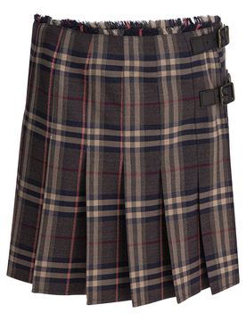BURBERRY Wool Mini Skirt