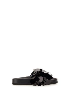 Sparkle Disc-detailing Sandals