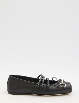 GUCCI Leather Ballet Flats