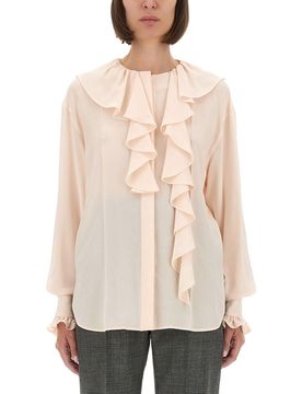 Shirt with Ruffles