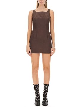 Crescent-Moon Panelled Minidress
