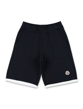 Pantaloni Corti in Jersey di Cotone Con Logo