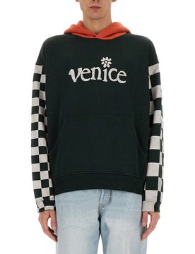 ERL Men Hoodies BLACKCHECKER