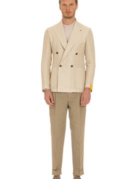 Men's Lightweight Natural Fabric Jacket
