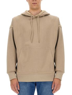 Men's Hooded Sweatshirt with Embroidered Logo