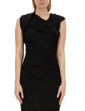 RICK OWENS Harness T Draped Top