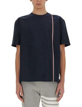 THOM BROWNE JERSEY SHORT SLEEVE TEE