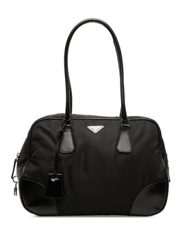 Soft Calf Trimmed Tessuto Bauletto Bag