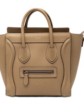 Nano Leather Luggage Tote