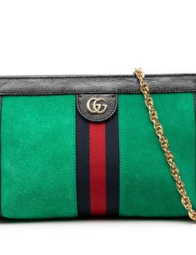 Small Suede Web Ophidia Chain Crossbody
