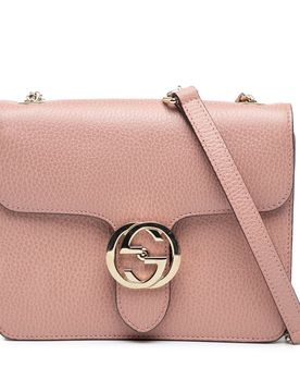 Small Dollar Calfskin Interlocking G Crossbody