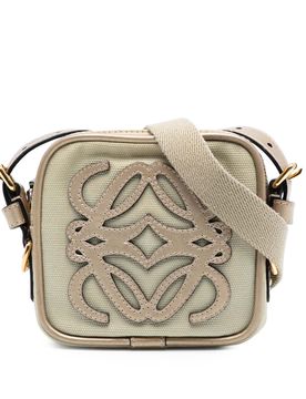 Mini Canvas Anagram Crossbody