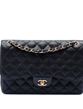 Jumbo Classic Caviar Double Flap