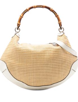 Raffia Peggy Bamboo Hobo