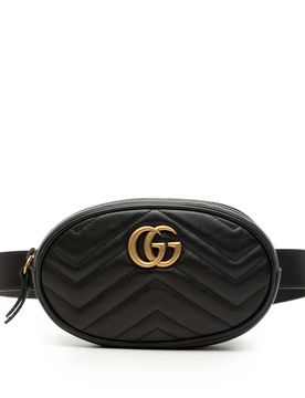GG Marmont Matelasse Leather Belt Bag