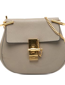 Mini Grained Lambskin Drew Crossbody